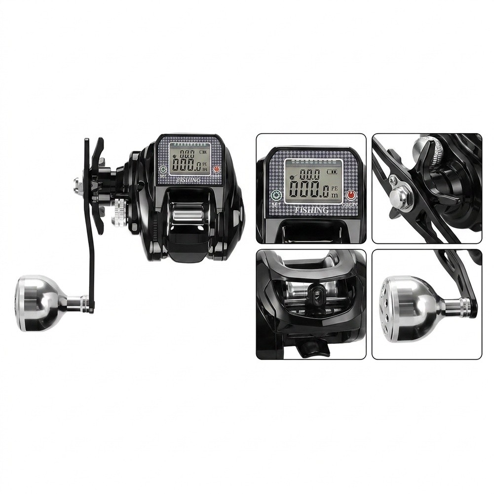 Fly Reel - Carretilha de pesca digital S200, com