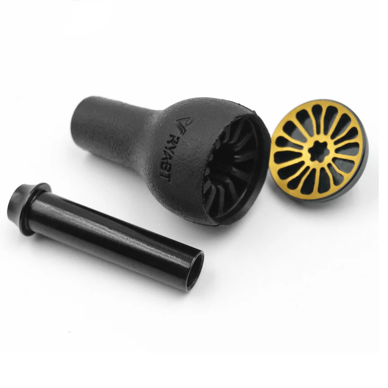 Manípulo preto em TPE, 27 mm,  - Reel Repair Kit avaliação e preço