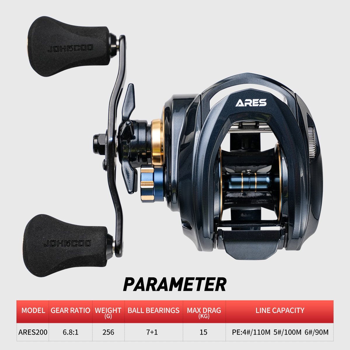 Baitcasting Reel Corpo De Meta - Abu Garcia Reel Max avaliação e preço